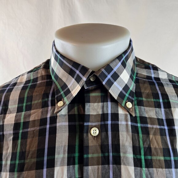 Peter Millar Shirt Mens Large Plaid Button Up Cotton Dress Casual Preppy Bundle - Picture 10 of 16